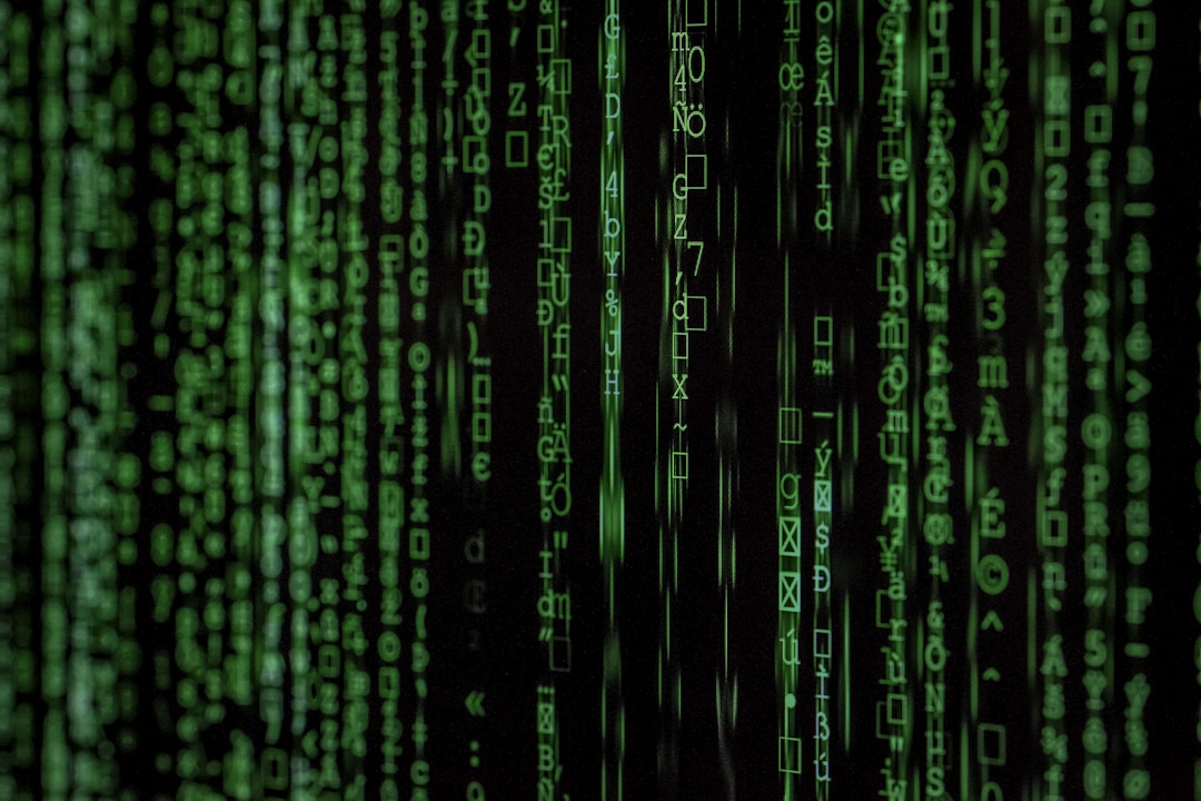 A dense matrix of data points visualized as light on dark -- the kind of raw encrypted blobs that travel from your phone to the cloud without ever being readable by the server