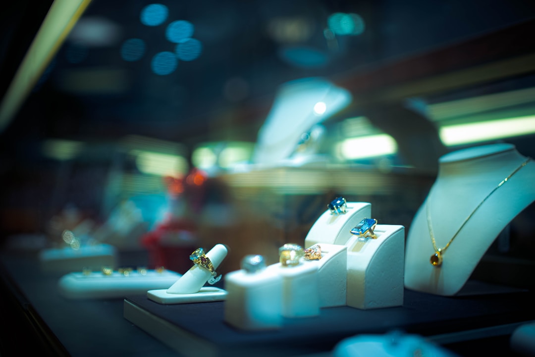 A luxury ring display in a velvet case, the kind of presentation that signals a premium price before you ever see the numbers