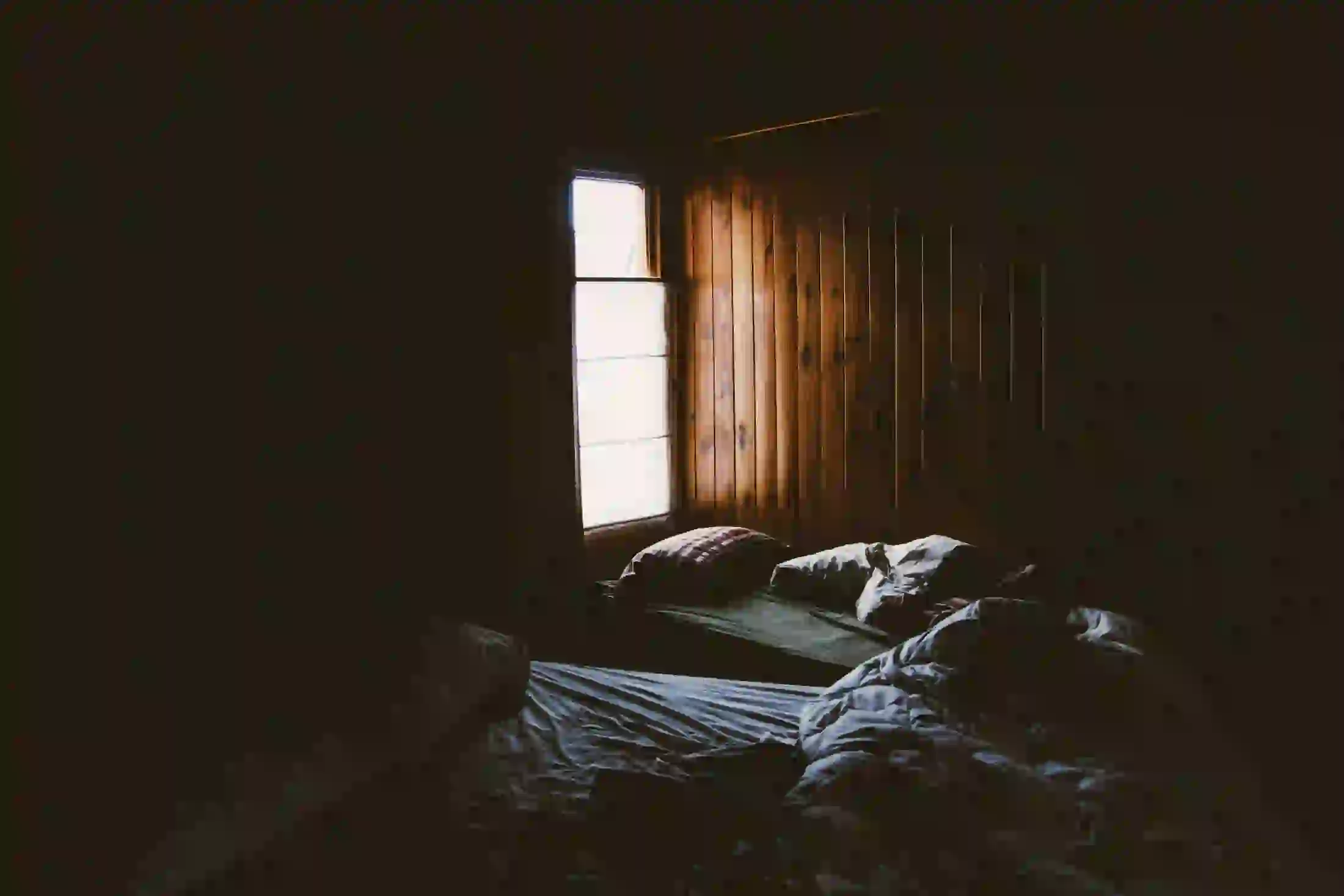 A serene bedroom scene representing quality sleep