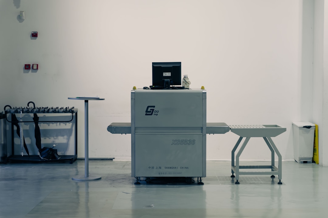 A customs inspection checkpoint at a border crossing — where Ultrahuman Ring Pro just cleared after months blocked by Oura patent disputes